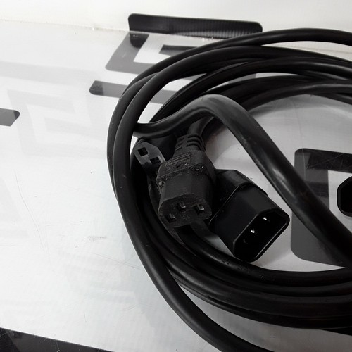 Used Lot of 3 Pack C20 to C13 Extension Power Cord 10A/250V 18 AWG IEC 60320 5 FT 5FT