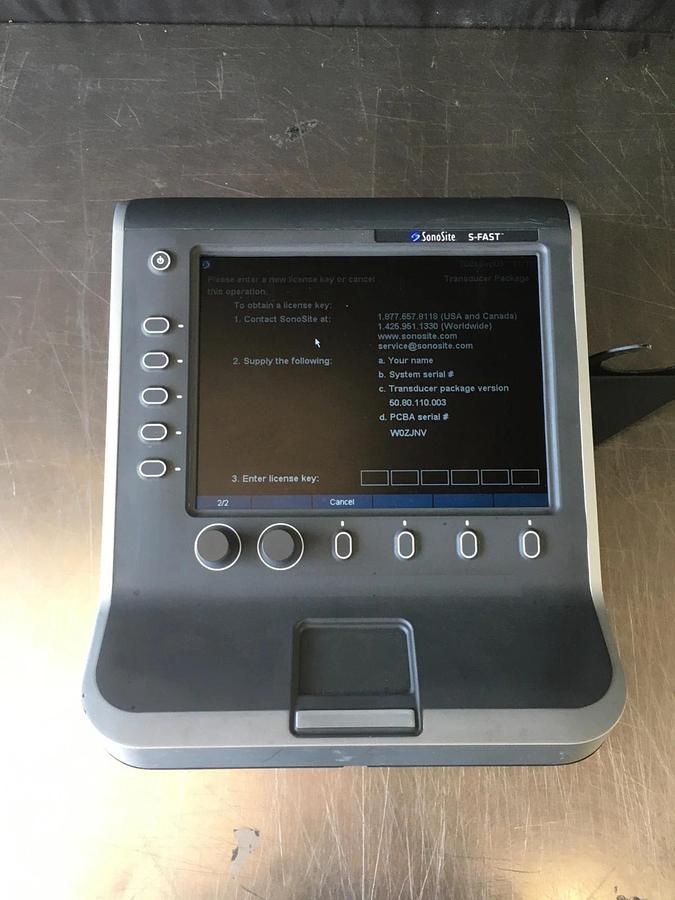 Used SonoSite S-Fast Ultrasound System P07578 P09417-91