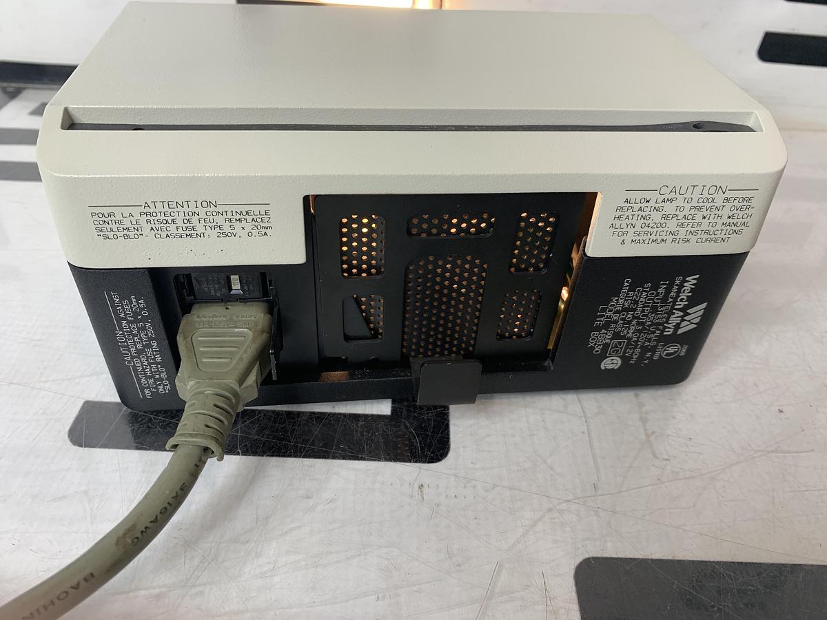 Used WELCH ALLYN 48830 Lite Box Fiber Optic Exam Light Model Lamp