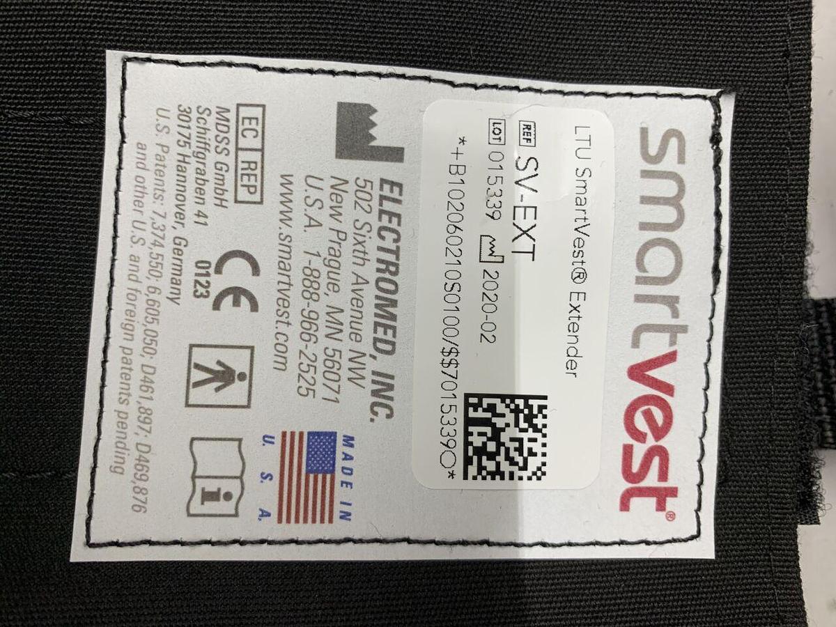 Used SMARTVEST LOW 6 Hours DEMO Unit SQL Airway Clearance Therapy Device System W/ LTU  Adult Large