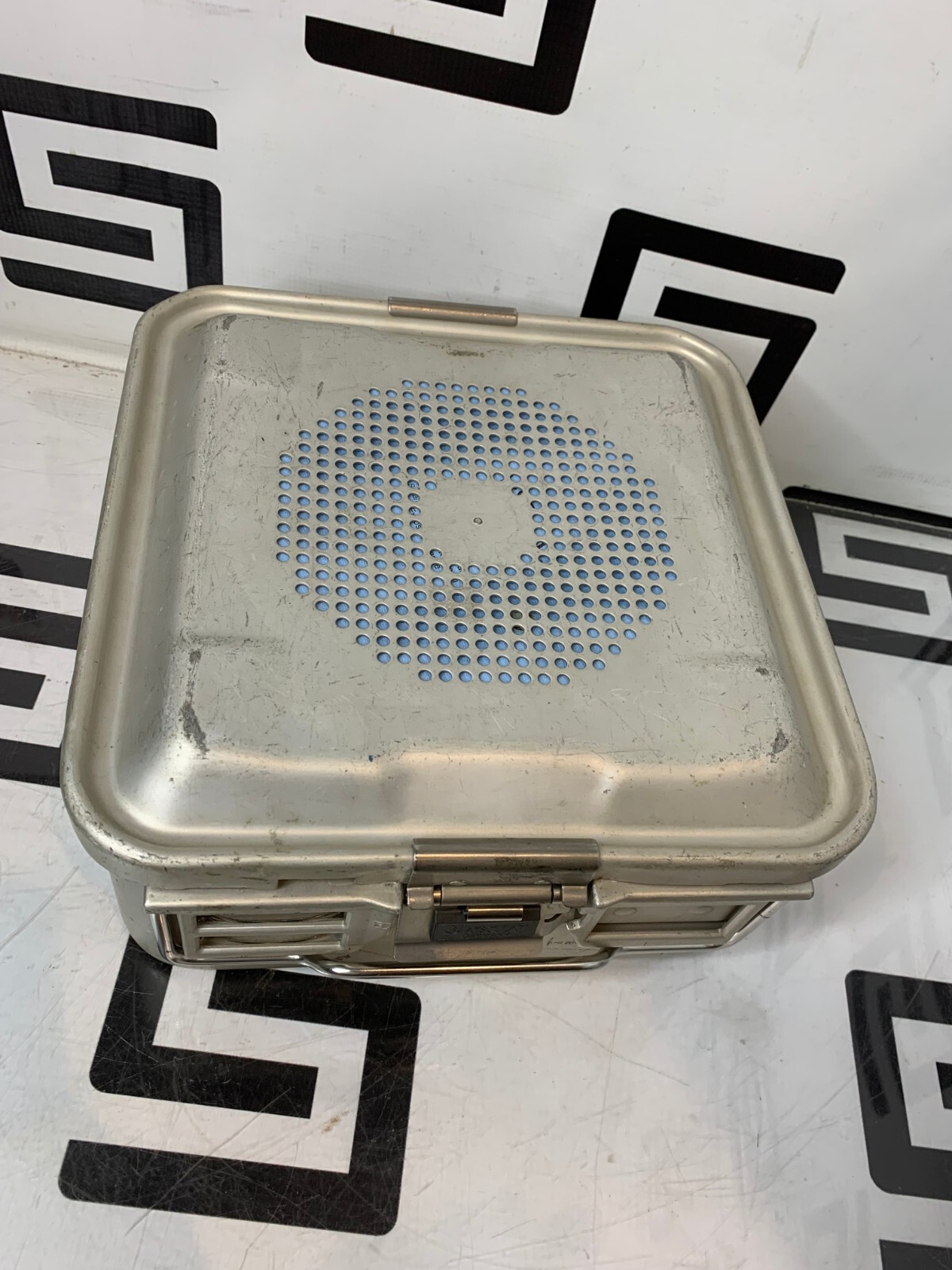 Used Aesculap JK341 Sterilization Container Half Size Sterile  S Bottom 5.5 Lid JK389