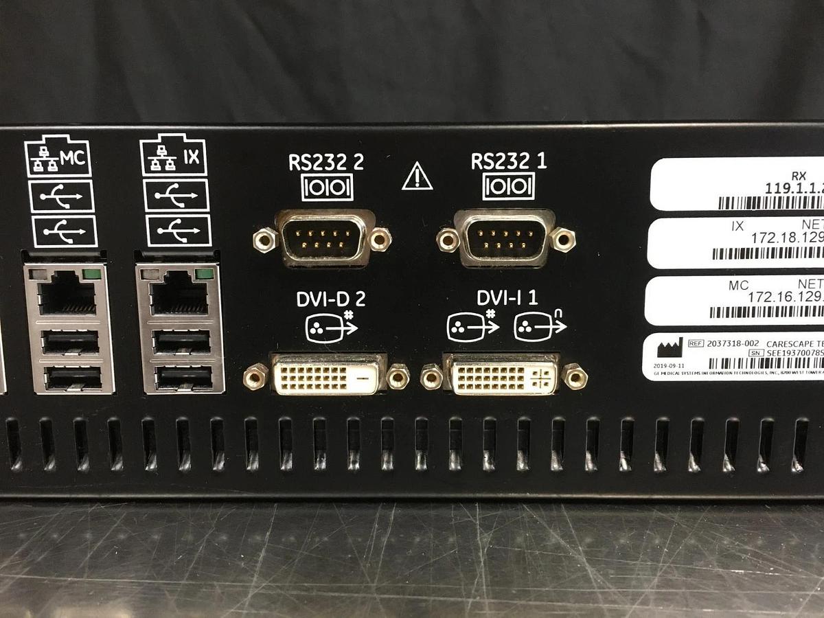 Used GE 2037318-002 MP100R Carescape Telemetry Server V4 Patient Ready