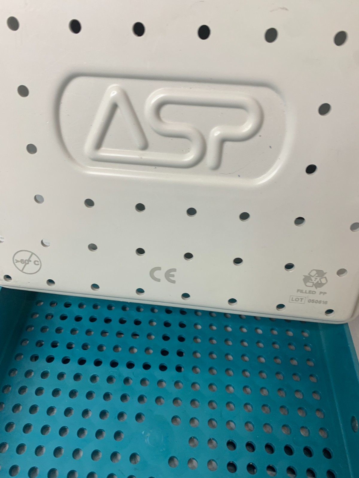 Used ASP  Sterilization Instrument Lid & Tray Container Case 10 x 10 x 2" WARRANTY