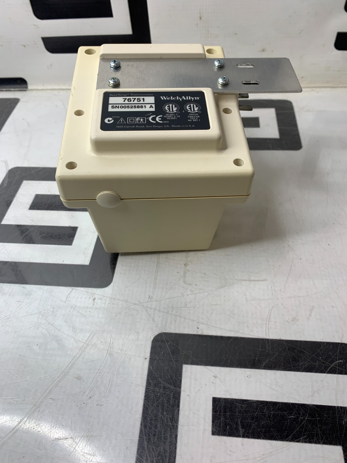 Used WELCH ALLYN 767 76751 SURETEMP  NO TEMP PROBE TESTED WARRANTY