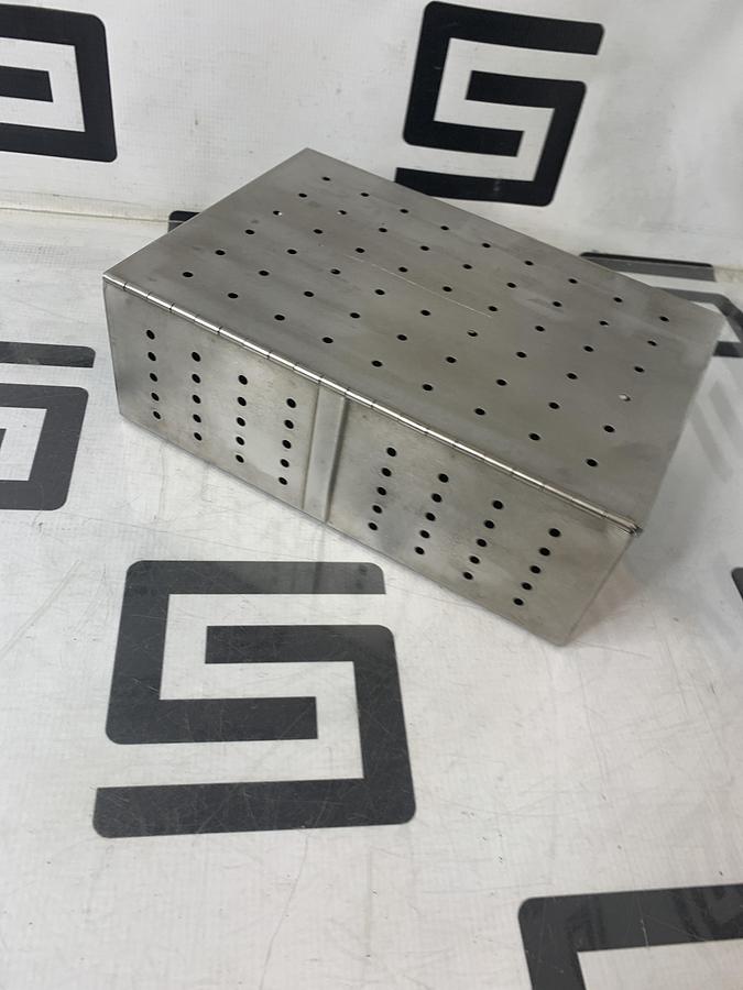 Used Zimmer 5052-12 Autoclave Sterilization Case 10-1/4 x 7-1/8 x 3-1/2 Hall Amsco #B