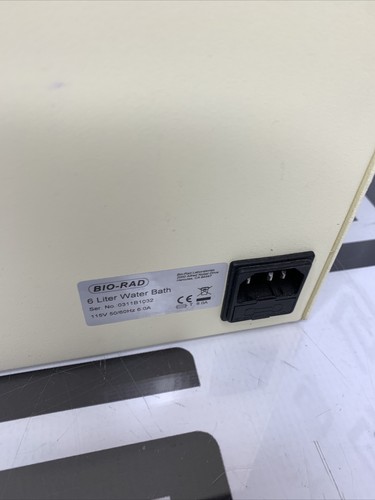Used Bio-Rad W1106-BIO 6 Liter Heated 100 Water Bath Variable Temperature Litre Heat