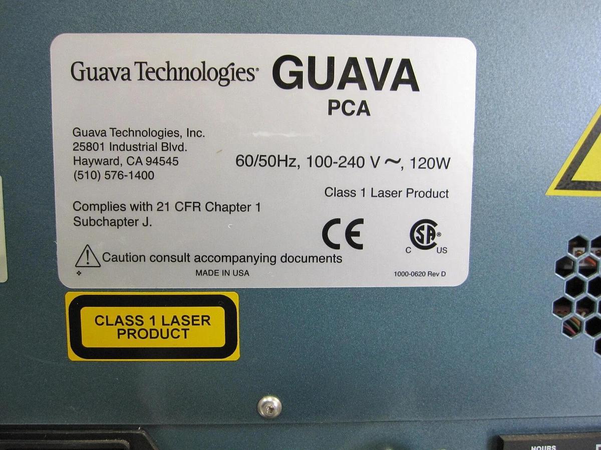 Used GUAVA TECHNOLOGIES PCA PCA-96 CYTOMETER