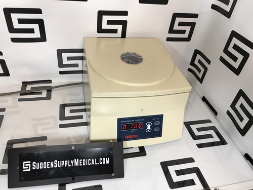 Used Unico Powerspin HX C822 Centrifuge w/ Rotor & 6 Tubes Tested Benchtop Power Spin
