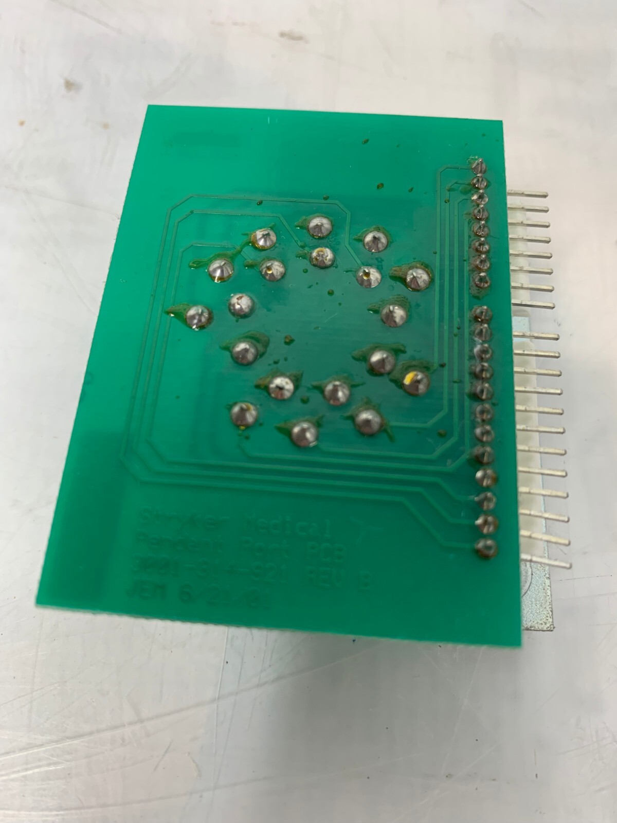Used 3001-314-921 -920 REV B Jem 6/21/01 Stryker Pendant Port PCB For 3002 Secure II