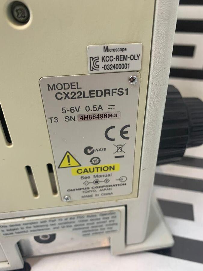 Used CX22 LED Binocular  Stand Stage Condenser Nosepiece