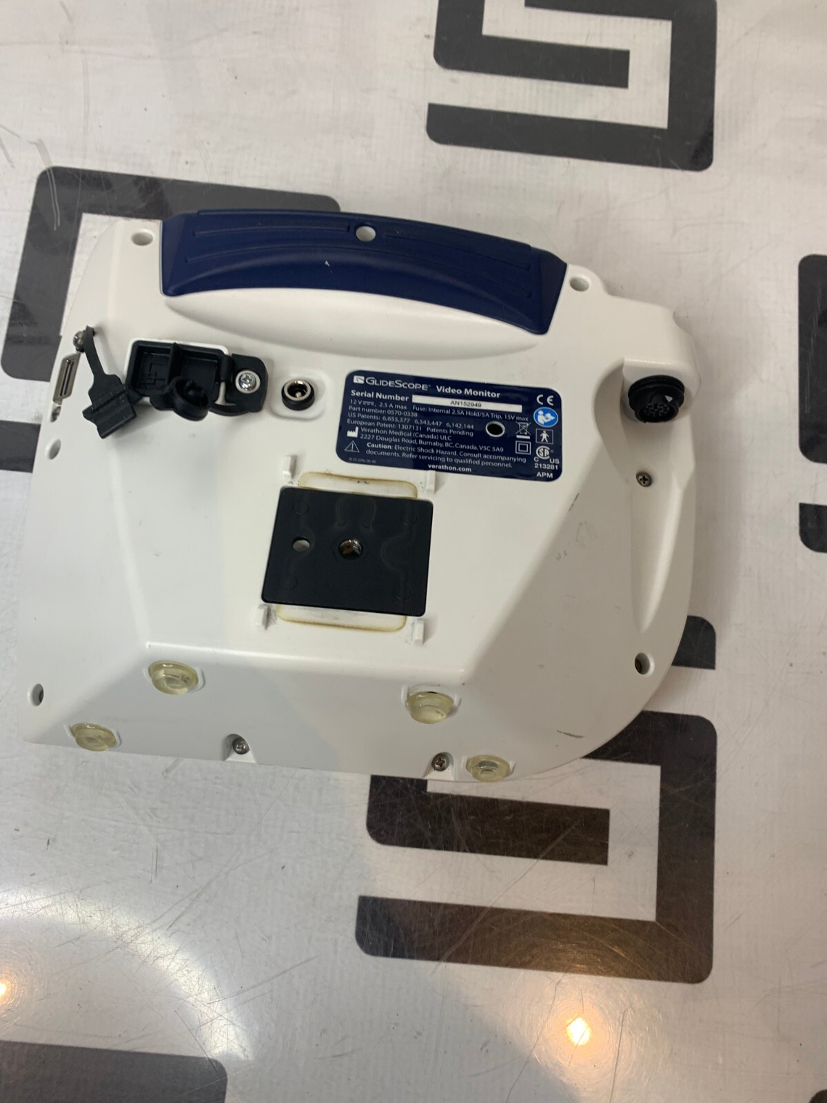 Used Verathon GlideScope AVL 0570-0338 Monitor Video Laryngoscope