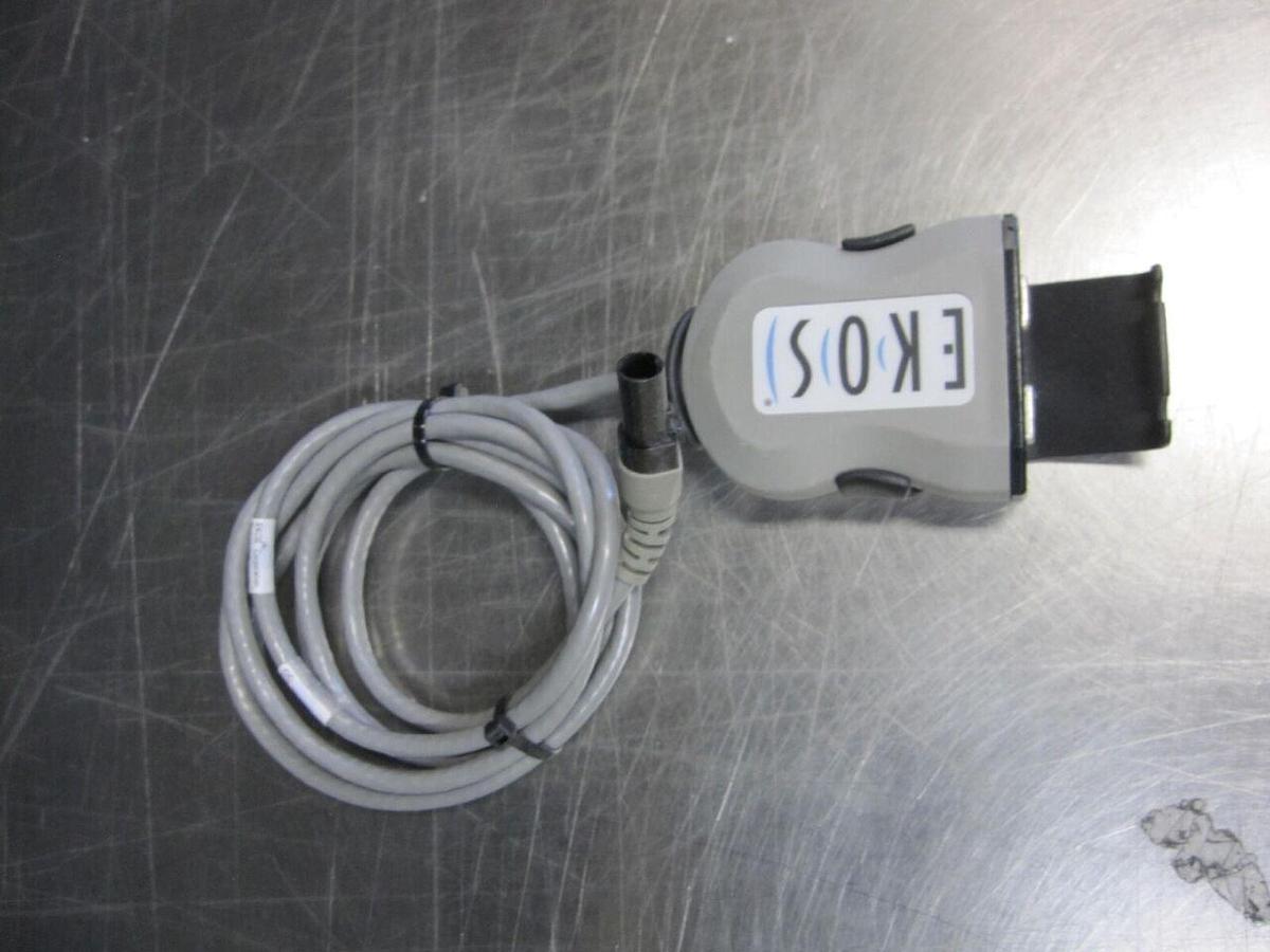 Used EKOS  EkoSonic Control Unit W/Power Cic Module Cart  Batteries