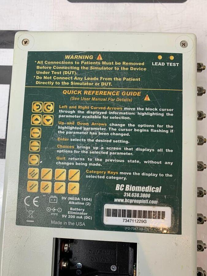 Used BC BIOMEDICAL PS-2210