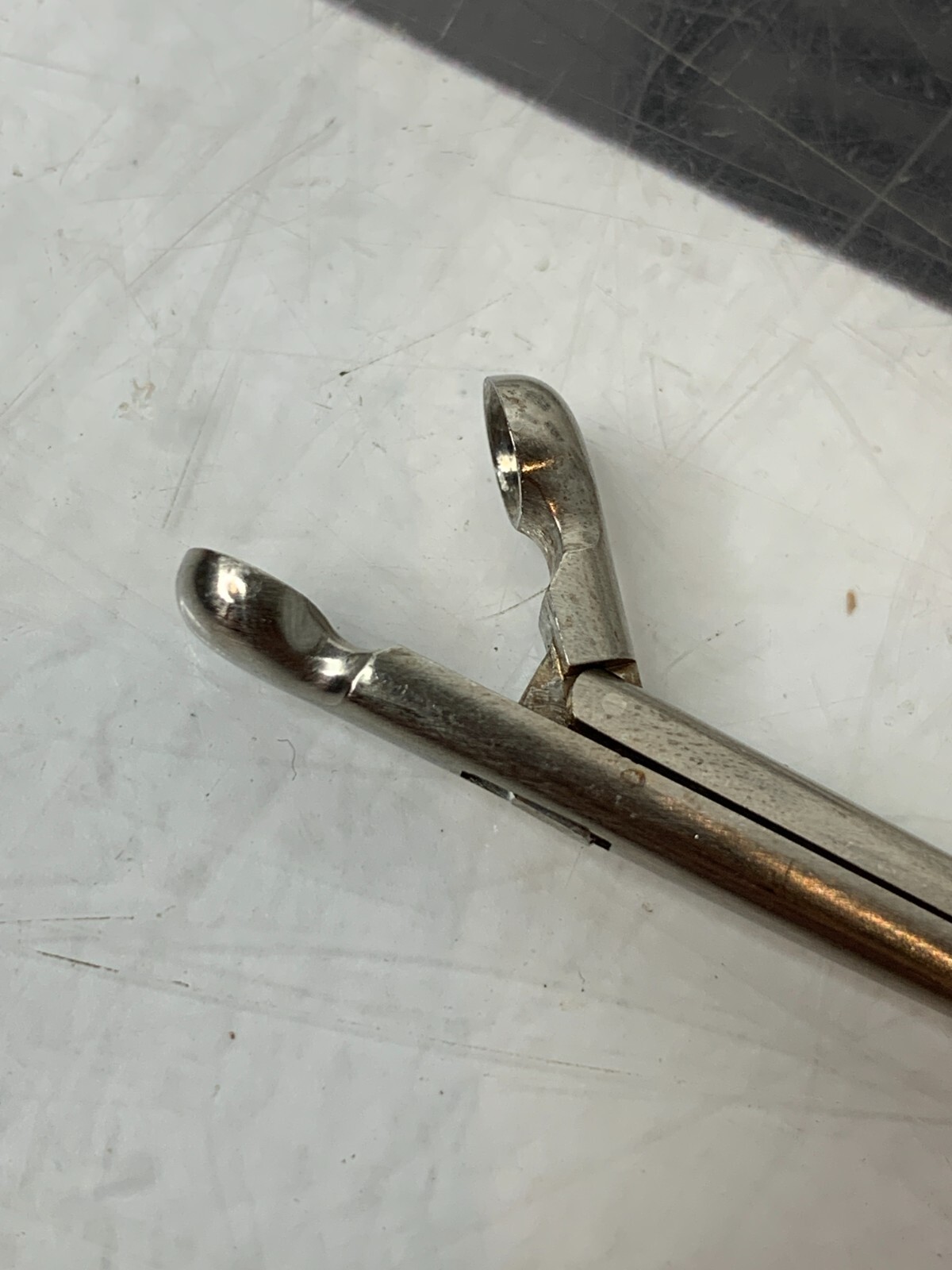 Used Pilling 50-5102 Jackson Laryngeal 6mm Cup Forceps Straight