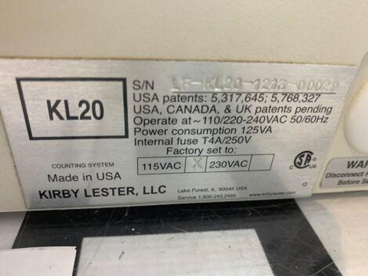 Used KIRBY LESTER KL20 Pill Tablet Counter Dispenser WITH LOGIN & PASSWORD