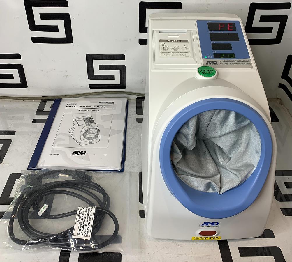 Used A&D TM-2657P Multi-User Blood Pressure Monitor AND TM2657P TESTED WARRANTY