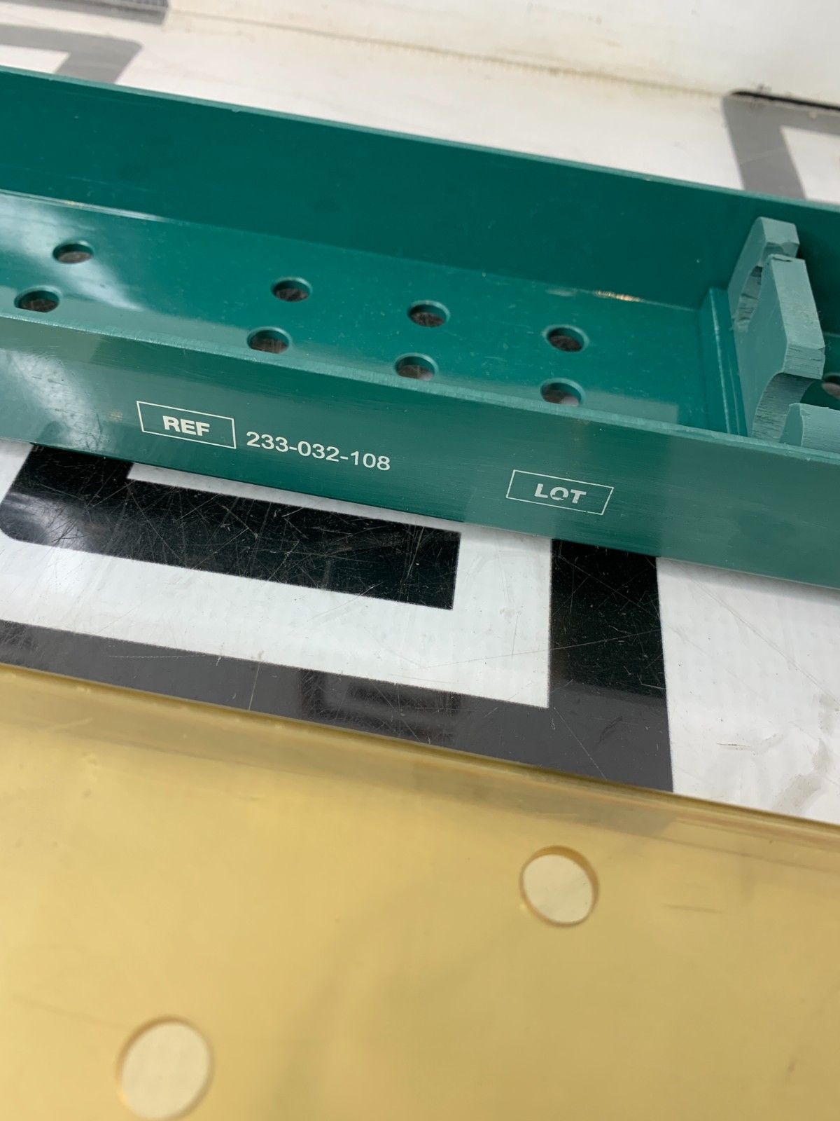 Used Stryker 233-032-108 Laparoscope Sterilization Tray 0233032108 17.5 X 3.25 X 2" B