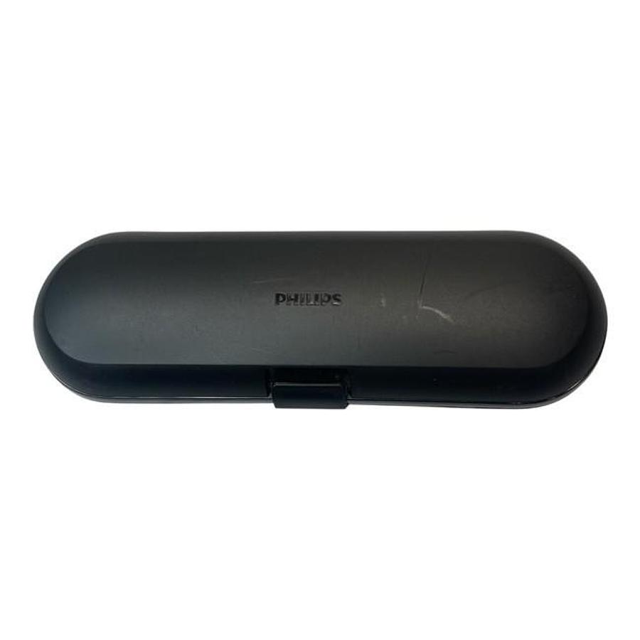 Used PHILIPS 6100 SONICARE TRAVEL CASE FOR ELECTRIC TOOTHBRUSH CASE ONLY BLACK