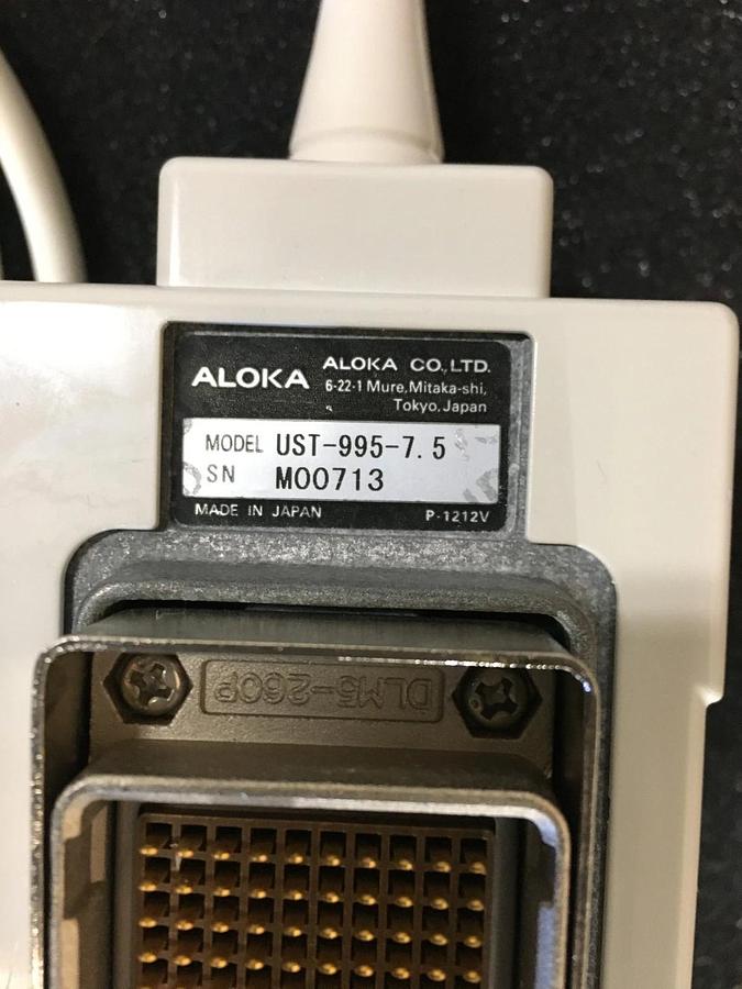 Used ALOKA UST-995-7.5 Ultrasound Transducer Probe Finger 7.5 MHz Tested Warranty