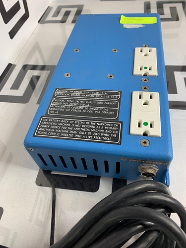 Used DRAGER 7600 ANESTHESIA 7150 NARKOMED 2A AC/DC BACKUP BATTERY POWER SUPPLY SYSTEM