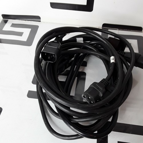 Used Lot of 3 Pack C20 to C13 Extension Power Cord 10A/250V 18 AWG IEC 60320 6 FT 6FT