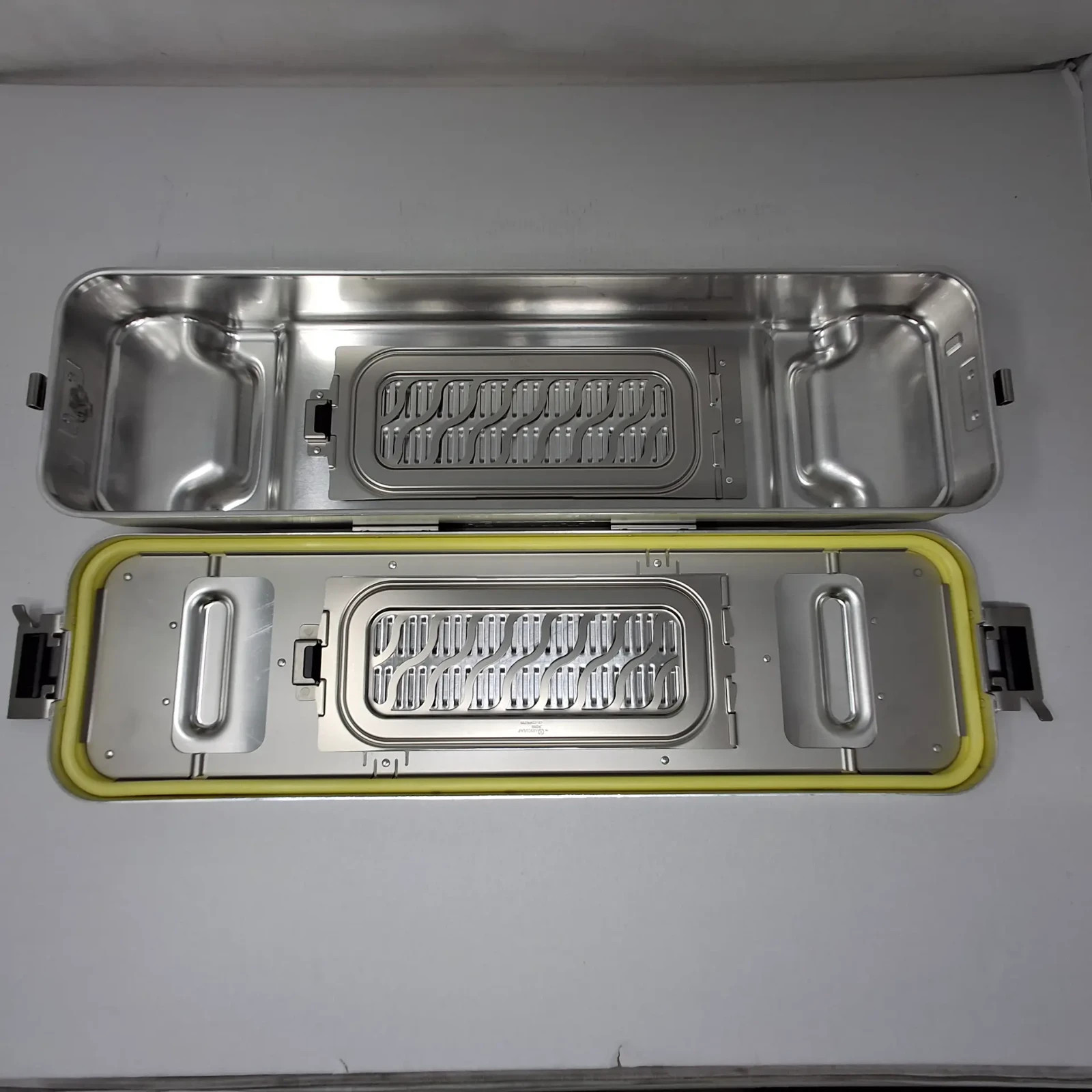 Used Aesculap JM021 JM020 Extra Long Mini Container Bottom & Lid Sterile Container S