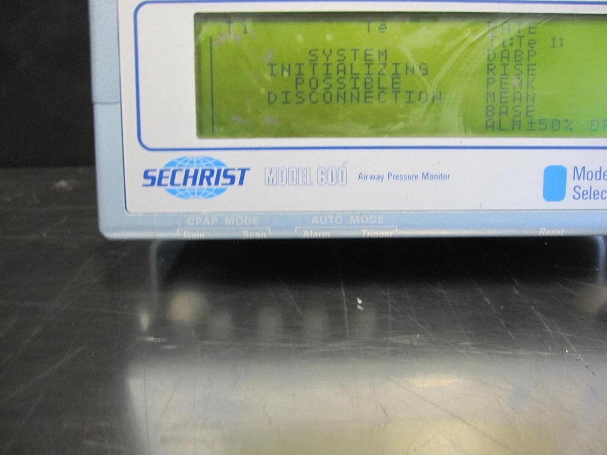 Used Sechrist Airway Pressure Monitor Model 600