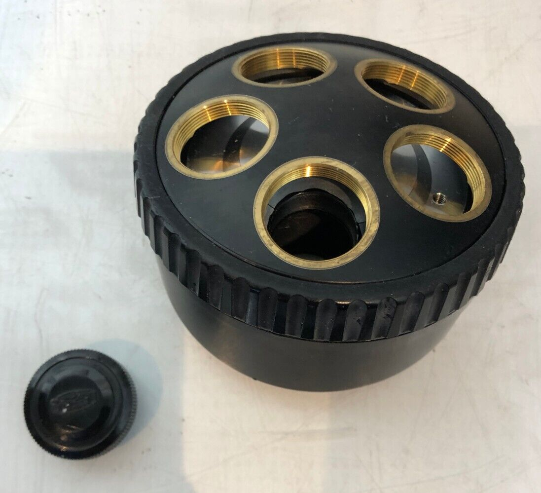 Used Olympus U-5RE-2 Microscope 5-Objective Turret Nosepiece BX SERIES BX41 BX51 BX53