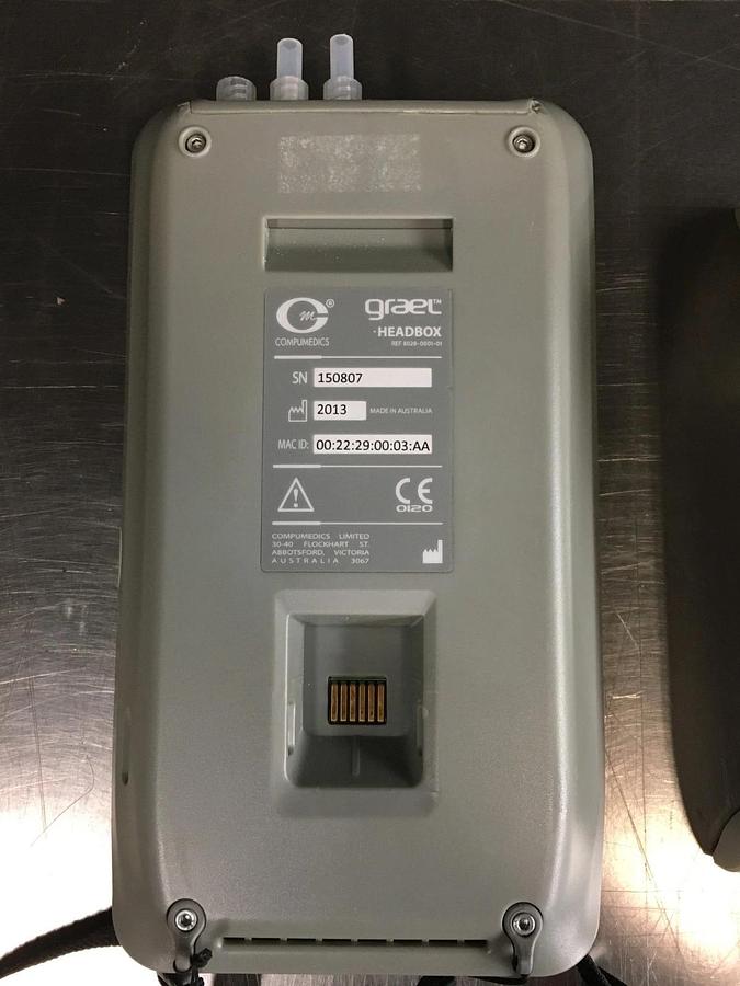 Used Compumedics DWL PSG EEG GRAEL 8028-0001-01 HEAD BOX & Cradle 8028-0003-01
