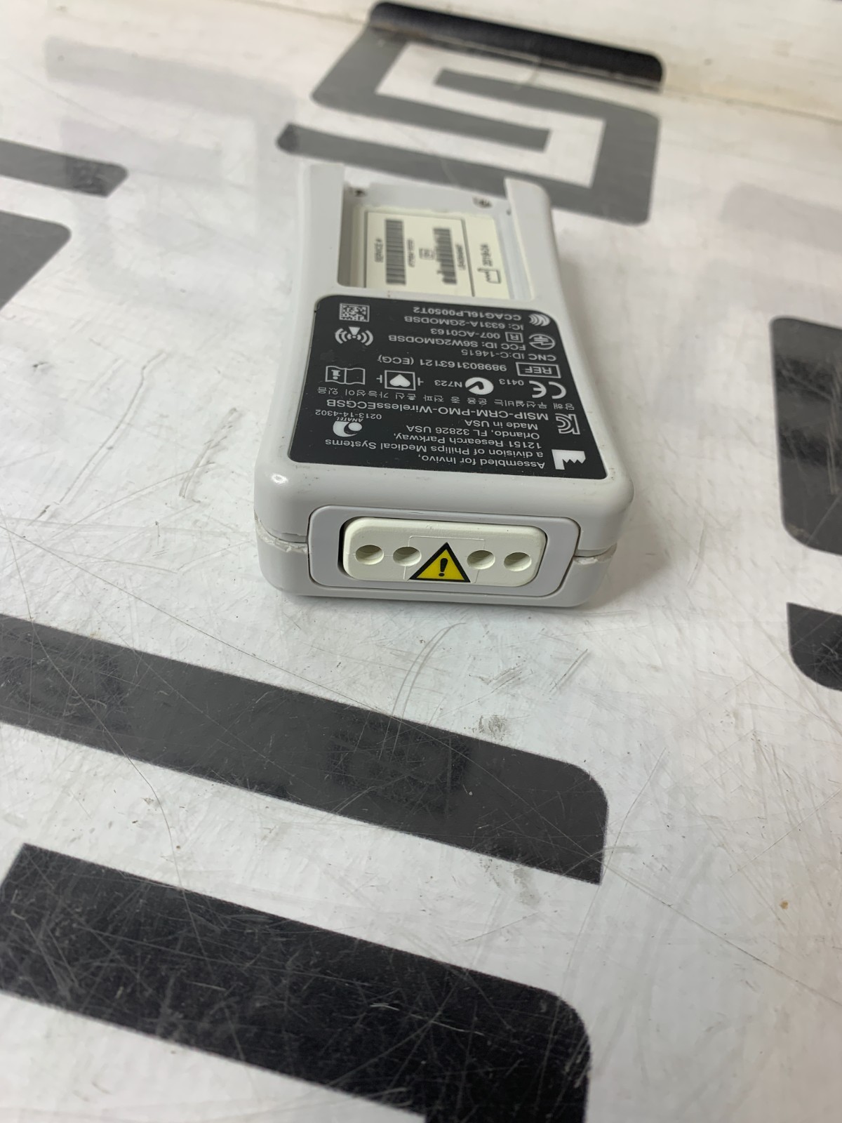 Used Invivo Expression 989803163121 Wireless ECG Module Philips Sensor MRI Transmit