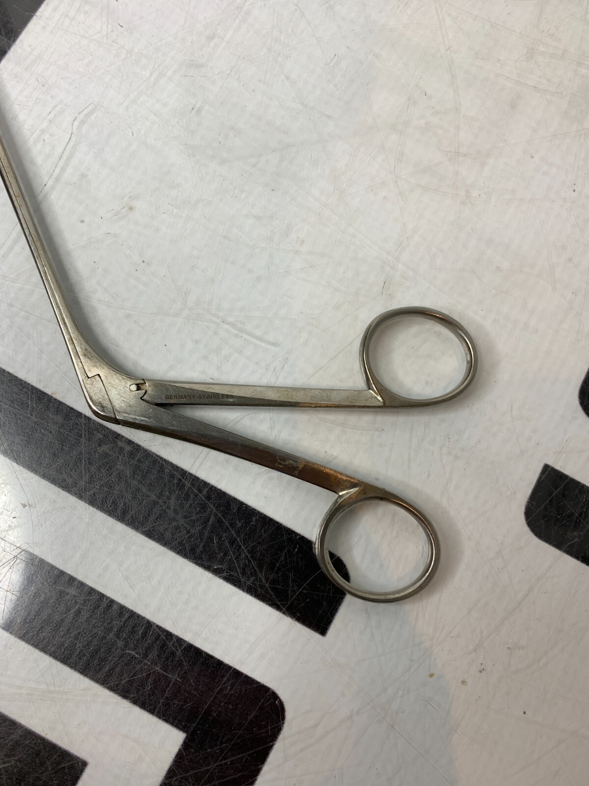 Used Pilling 50-5102 Jackson Laryngeal 6mm Cup Forceps Straight