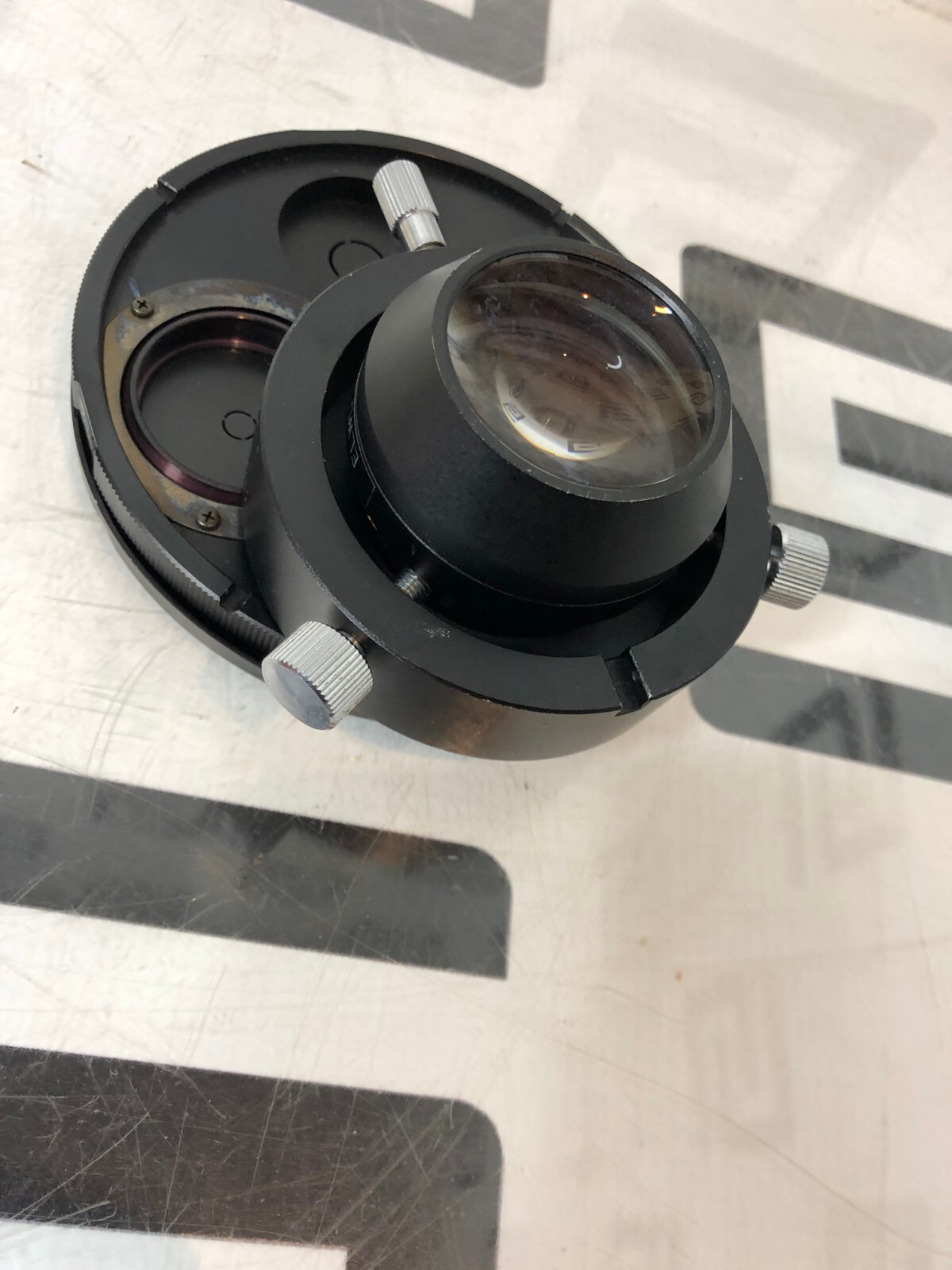 Used Nikon Phase Contrast 2 Condenser ELWD 0.3 & Lens for Diaphot Microscopes