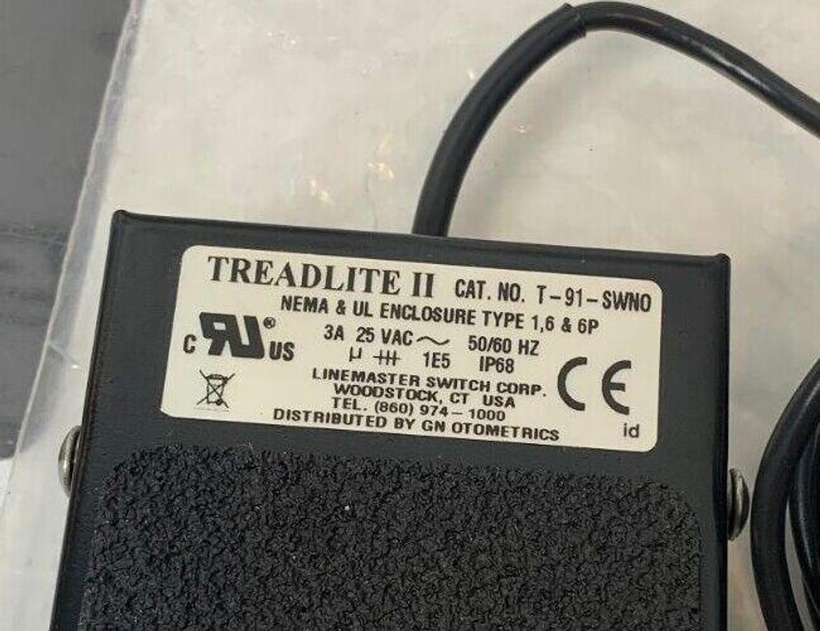 Used Otometrics ICS AirCal P/N 8-35-39700 Linemaster Footswitch Pedal Foot switch