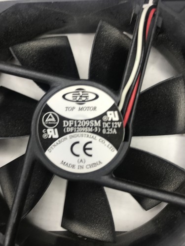 Used Top Motor DF1209SM Variable Speed 92mm x 25mm Case Fan
