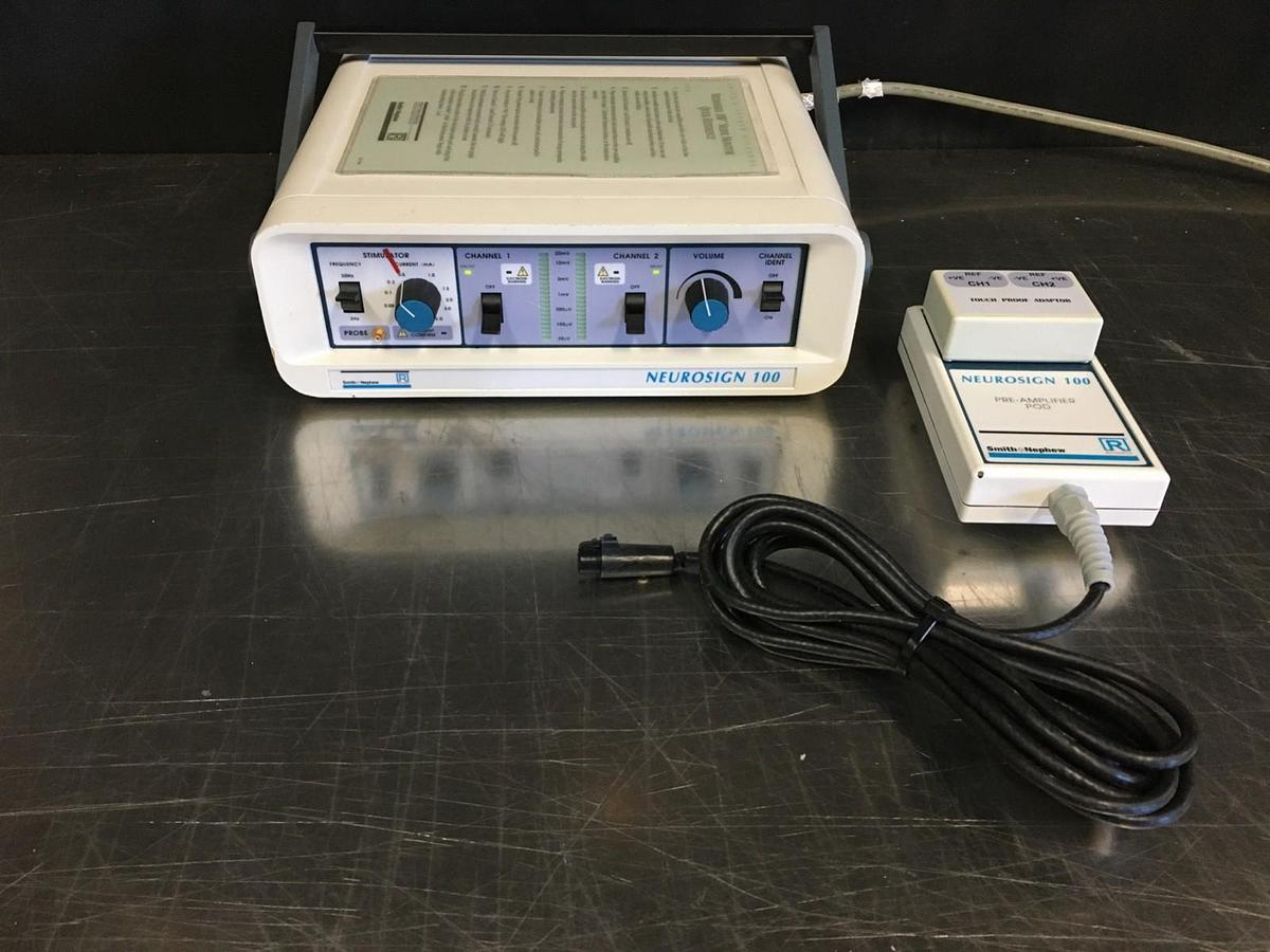Used Magstim Neurosign 100 Neuromonitoring-System Nerve Monitor and Pre-amplifier Pod