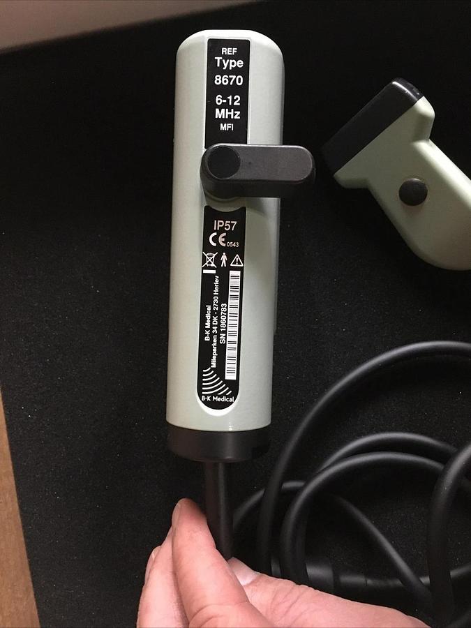 Used BK Medical Type 8670 Probe Ultrasound Transducer 6-12 MHz MFI