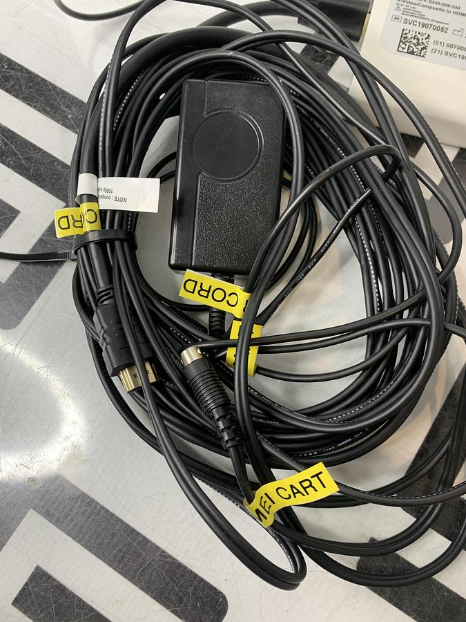 Used Stryker 0240-099-250 S-Video/Composite to HDMI Converter w/ Power Supply & Cables