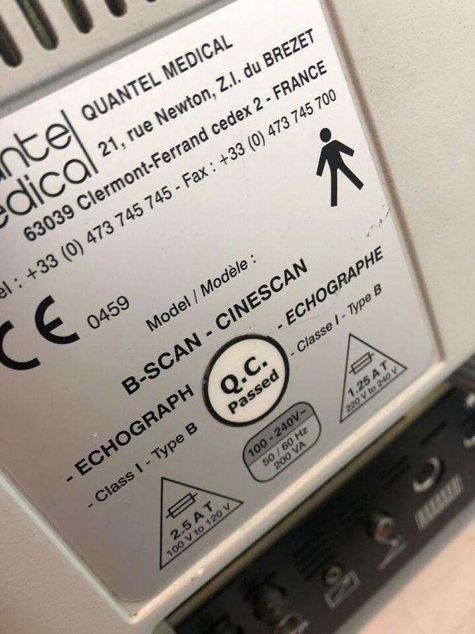 Used Quantel CineScan B-Scan A/B Scan Ophthalmic Ultrasound