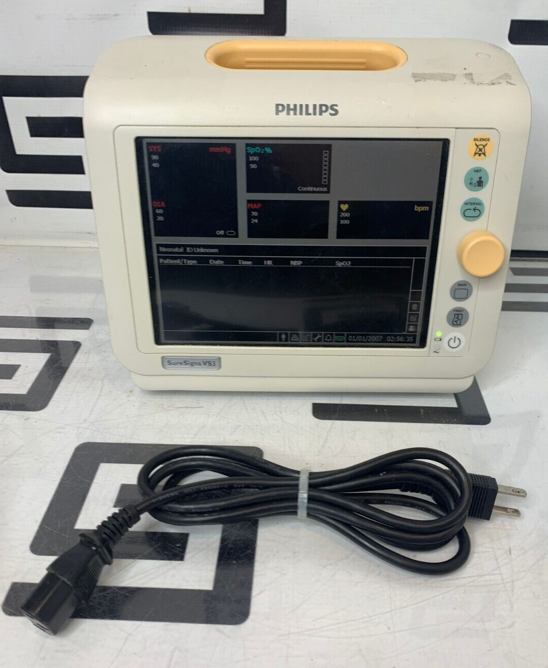 Used Philips Suresigns VS3 Vital Signs 863071 Pulse SpO2 NBP NIBP 30 DAY WARRANTY