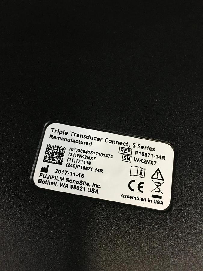 Used Sonosite Triple Connect S-Nerve S-Fast S Series P16871 Ultrasound Transducer (R)