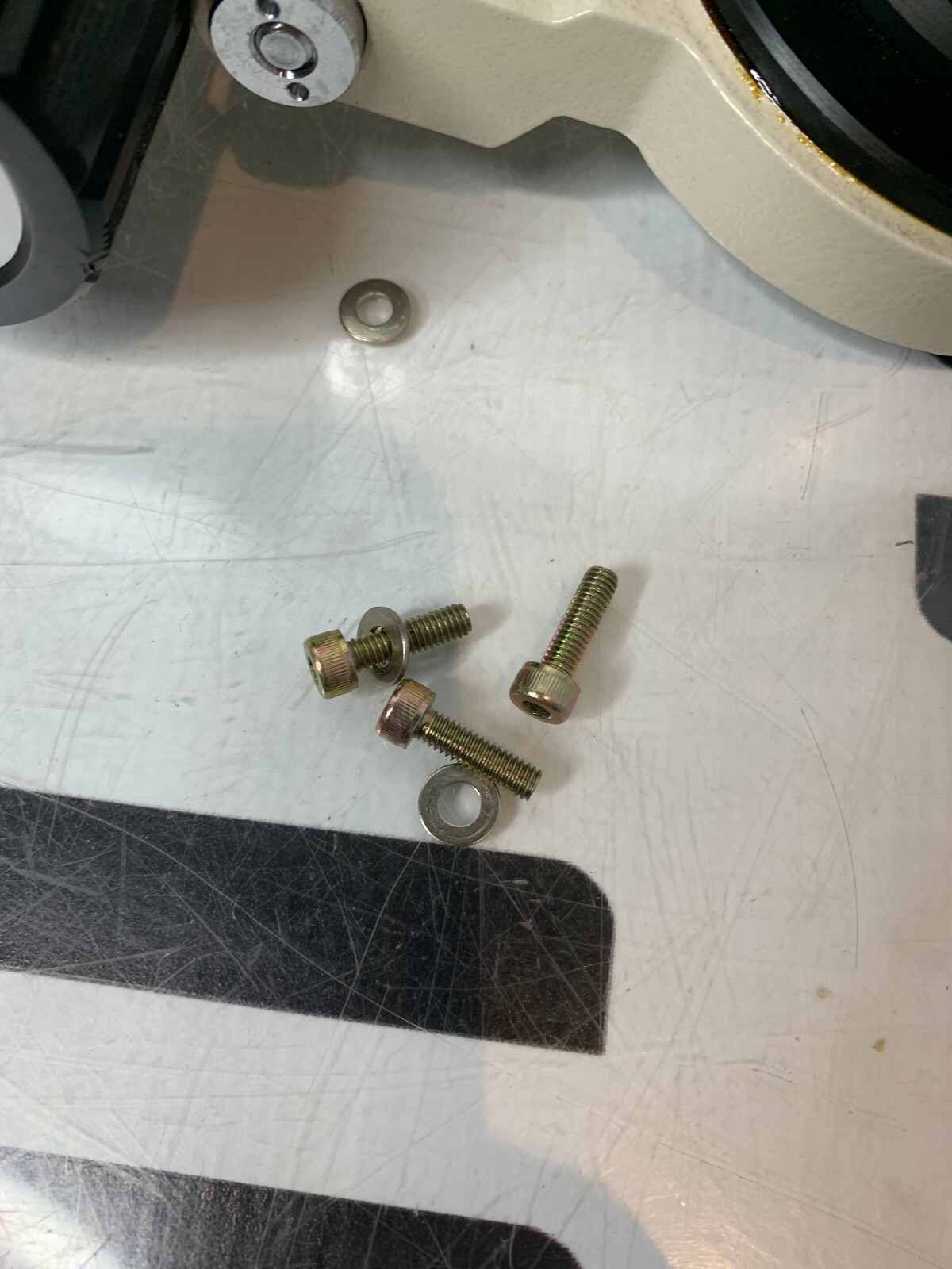 Used Nikon Diaphot TMD Inverted Microscope Condenser Holder & LENS TENSION KNOBS