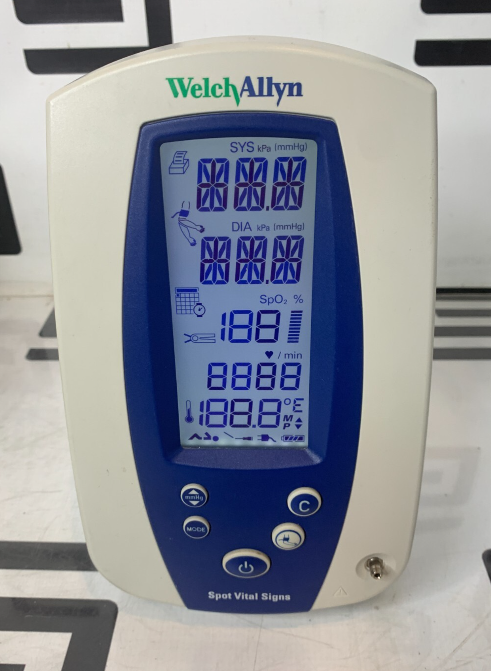 Used Welch Allyn 4200B 42OOB Spot Vital Signs Patient Monitor NIBP BP GOOD BATTERY