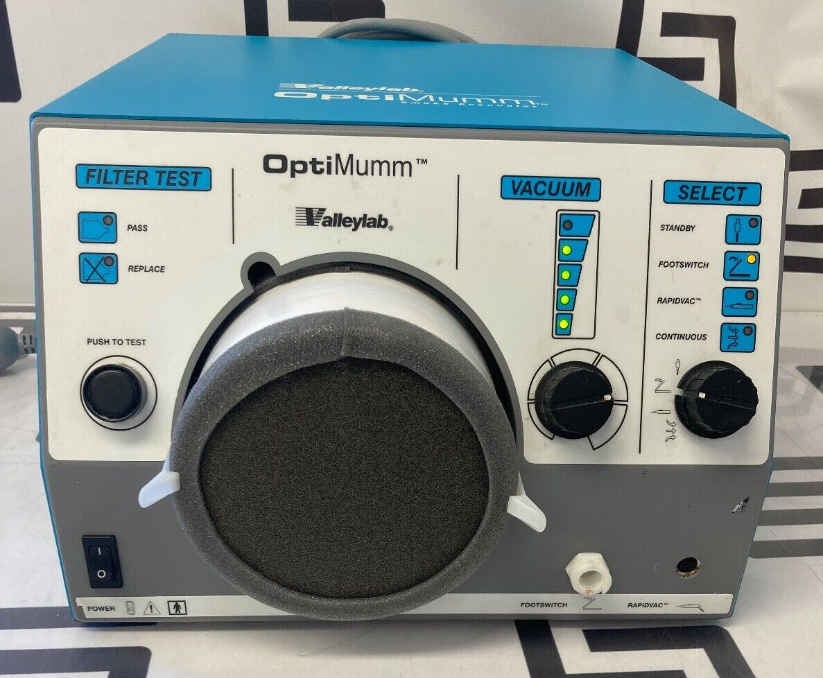 Used Tyco Valley Lab OptiMumm Smoke Evacuator GOOD Filter Passed Test 30 Day WARRANTY