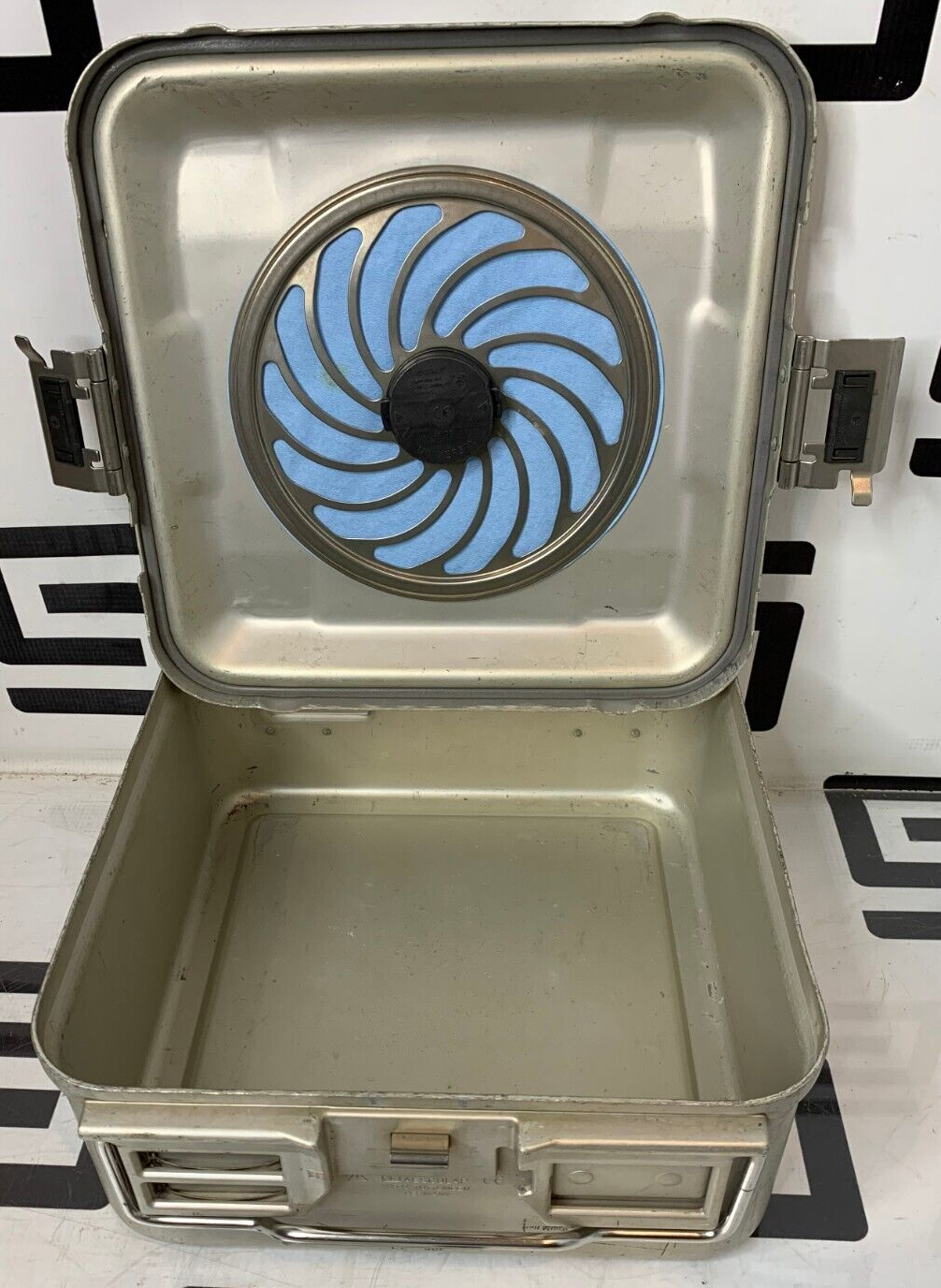 Used Aesculap JK341 Sterilization Container Half Size Sterile  S Bottom 5.5 Lid JK389