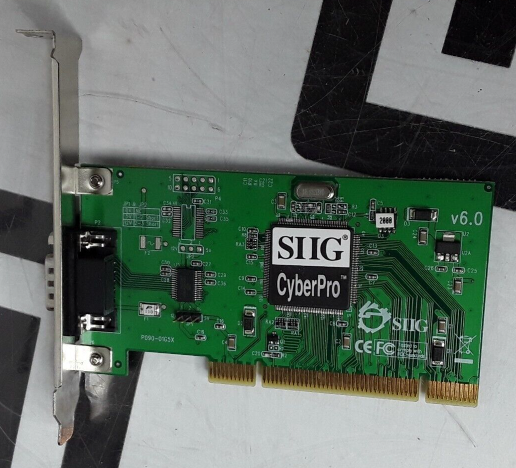 Used SIIG P090-01G5X Cyberpro v6.0 Computer Internal Port Adapter Card Desktop