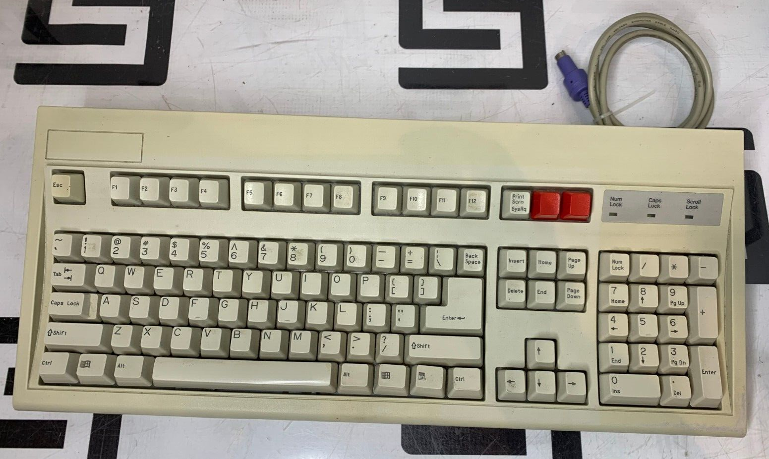 Used KEY TRONIC QUINTON E03601QUS201-C Q STRESS KEYBOARD FOR TM55 WIRED WARRANTY