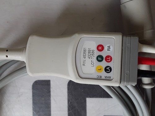 Used Philips M1503A 3-lead Grabber Patient Cable ECG  453561 432691 453561432691