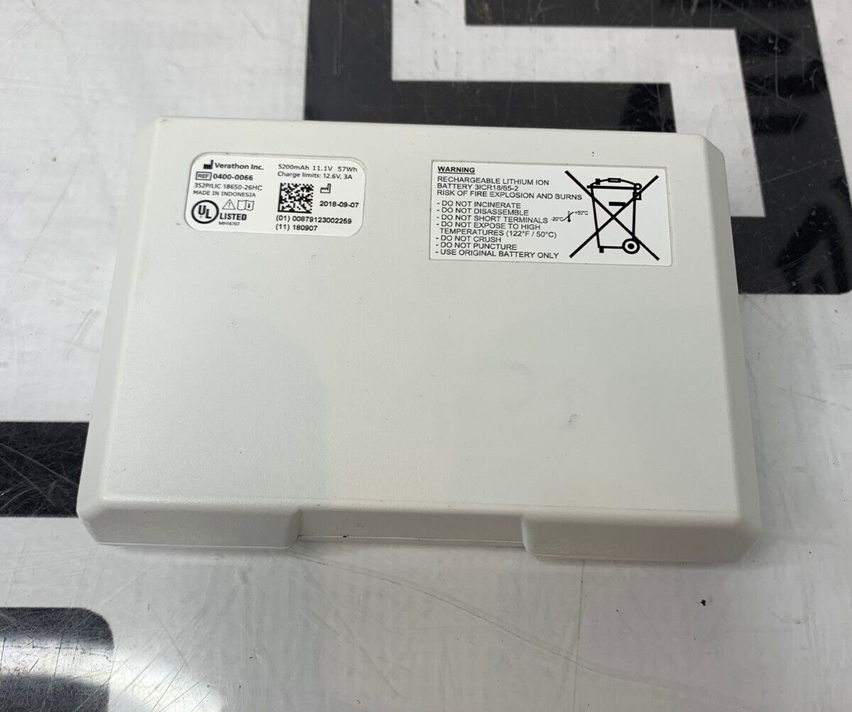 Used Verathon BVI 9400 Battery 0400-0066 BladderScan OEM 2018  TESTED / WARRANTY