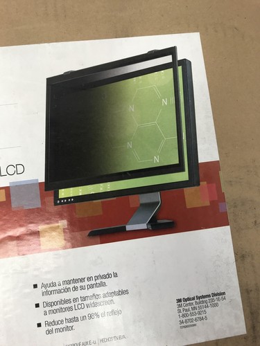 Used 3M Framed 17 3/8" Desktop LCD Screen Privacy Filter 44,1 cm Monopiece