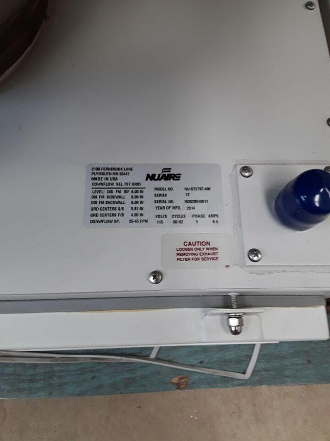 Used NUAIRE Pharmagard 797ES NU-NTE797-400